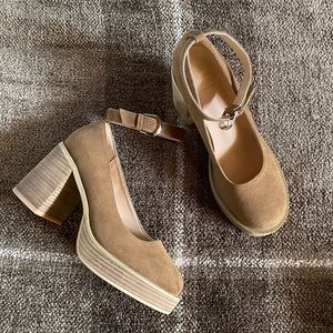 New Oasis society Jennifer heeled Mary Jane shoes 6.5